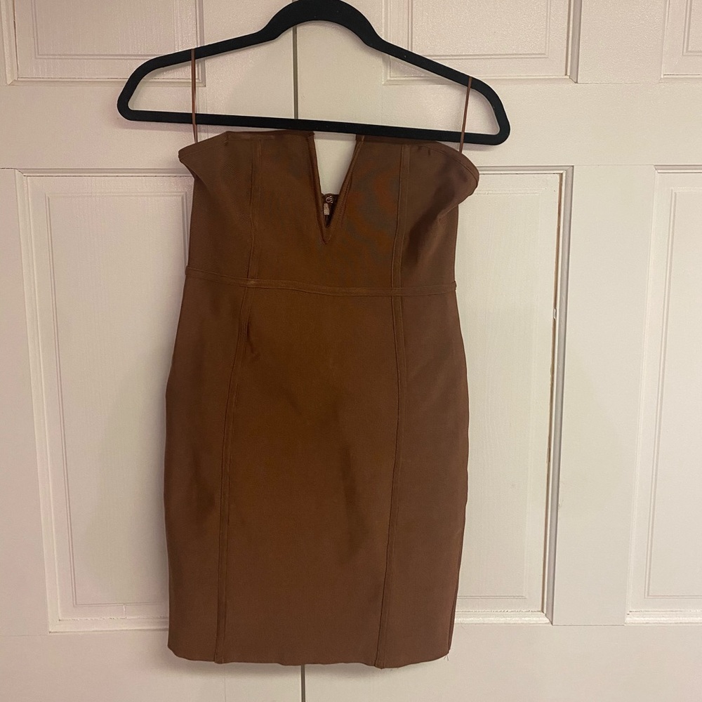 Brown Bandage Dress